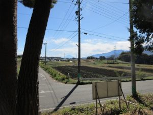 物件から南東方向を撮影。富士山が見える（2023年10月）