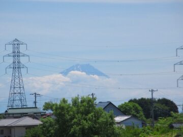 物件南方向富士山の眺望（2026年6月）