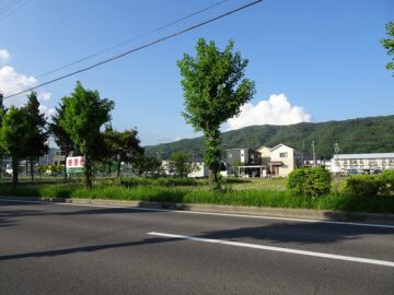 西側道路南西側から撮影（2025年5月）