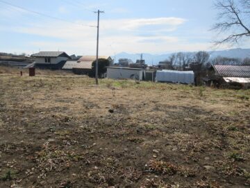 物件南方向を撮影(2025年12月）