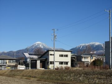 北東側の蓼科山と横岳の眺望(2026年1月）